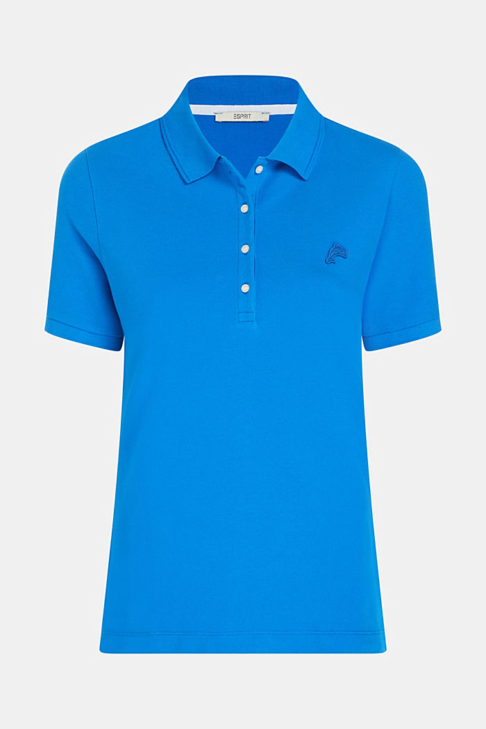 Dolphin Tennis Club Classic Polo, BLUE, detail-asia image number 4