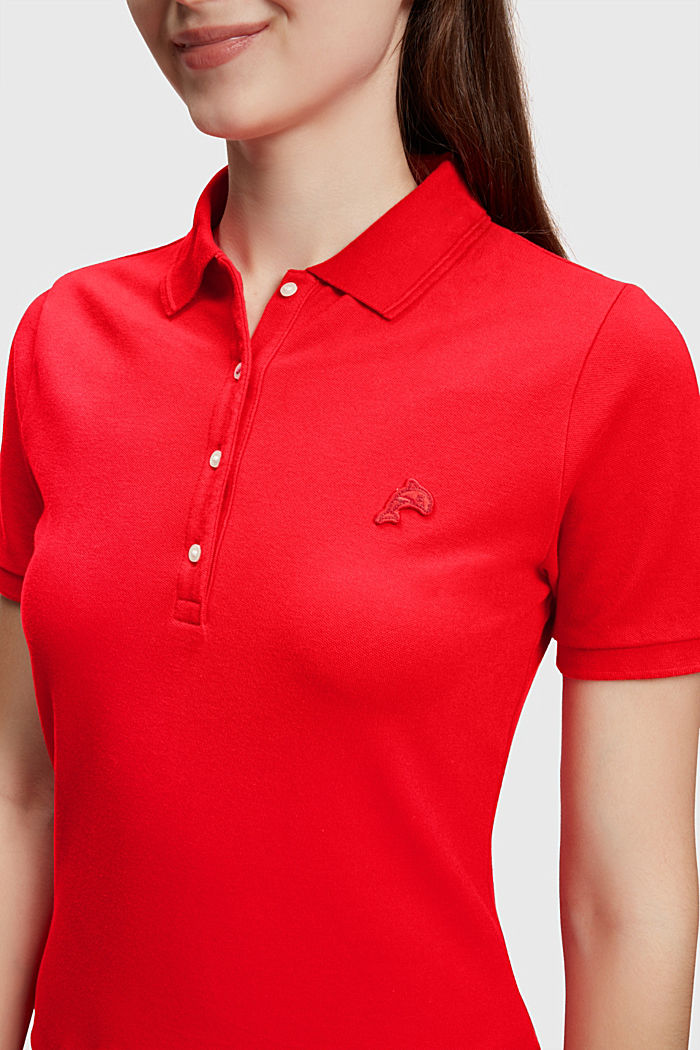 Dolphin Tennis Club  클래식 폴로, RED, detail-asia image number 2