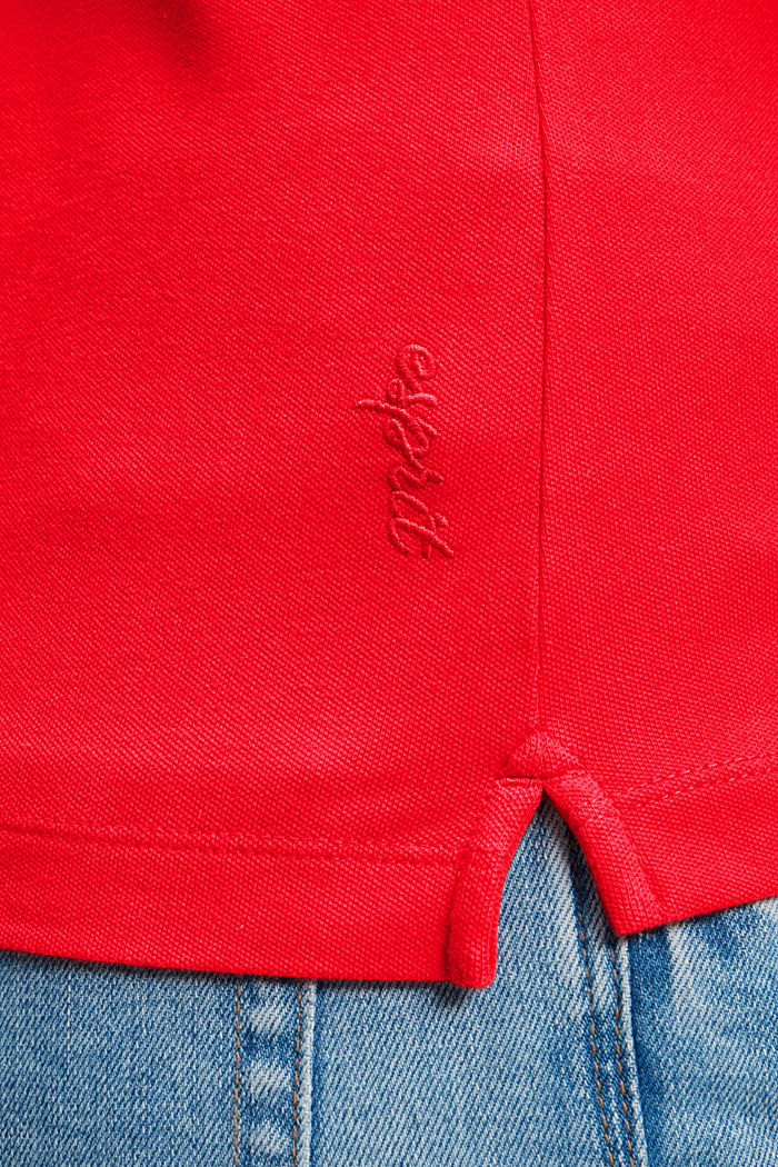 Dolphin Tennis Club  클래식 폴로, RED, detail-asia image number 3