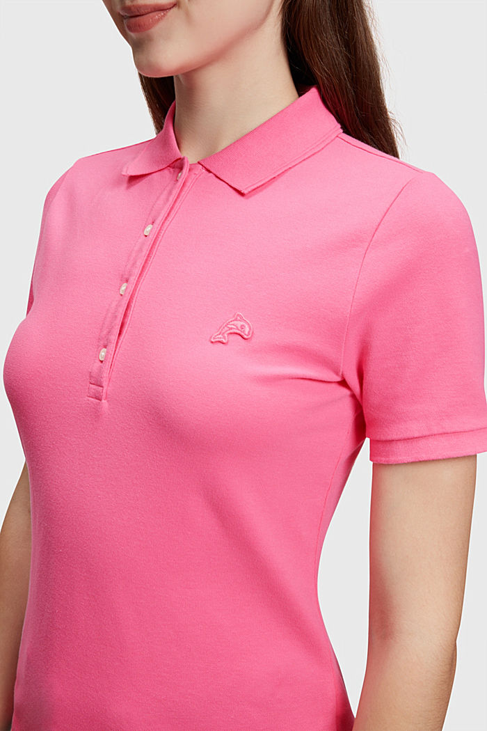 Dolphin Tennis Club  클래식 폴로, PINK, detail-asia image number 2