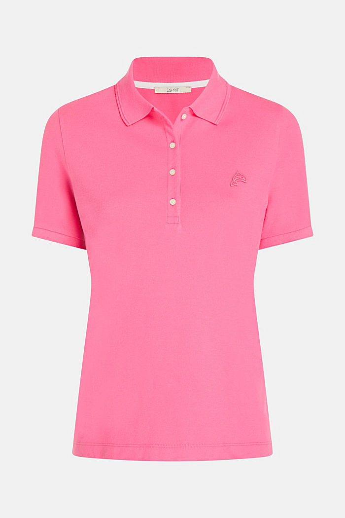 Dolphin Tennis Club 經典 Polo 衫, PINK, detail-asia image number 4