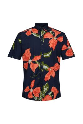 ESPRIT Chemise en seersucker animée d’un motif floral