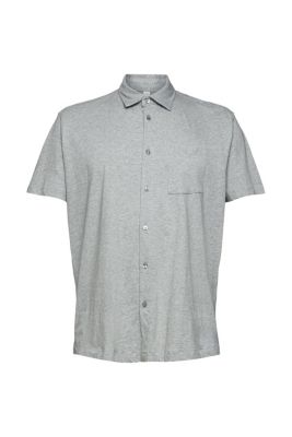 ESPRIT Chemise en jersey chiné