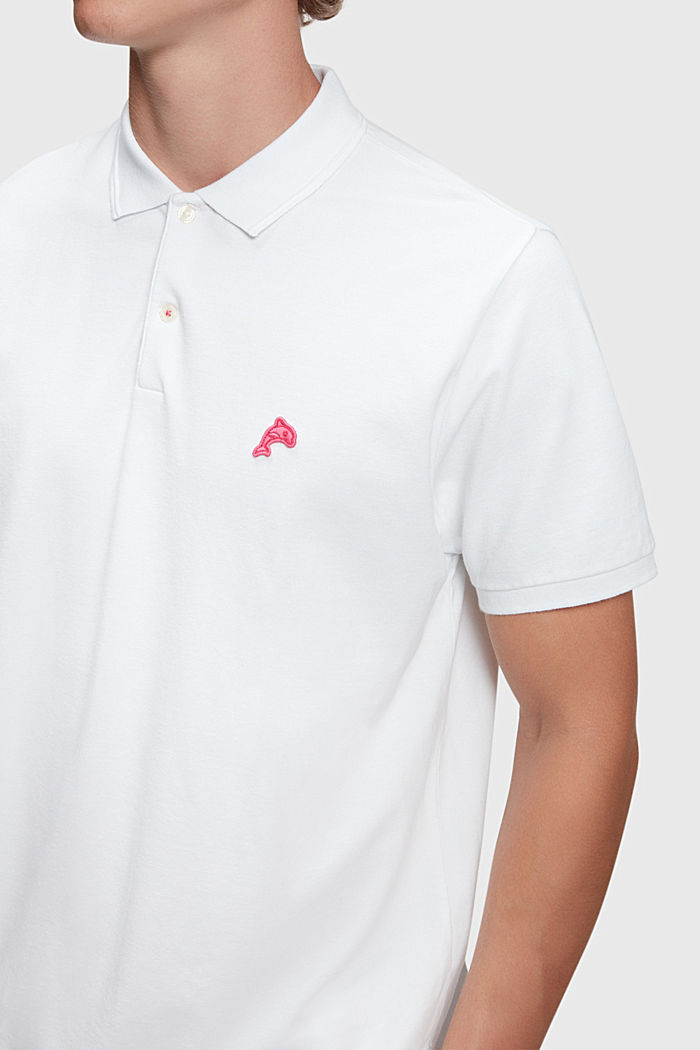 Dolphin Tennis Club Classic Polo, WHITE, detail-asia image number 2