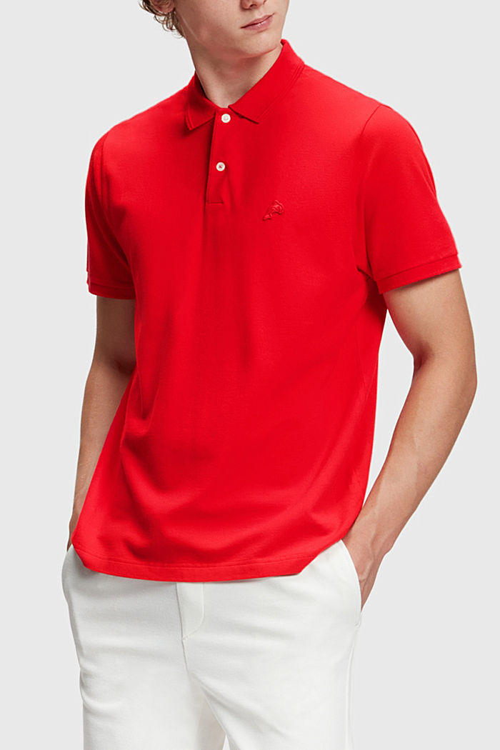 Dolphin Tennis Club Classic Polo, RED, detail-asia image number 0