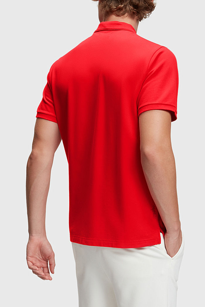 Dolphin Tennis Club 經典 Polo 衫, RED, detail-asia image number 1