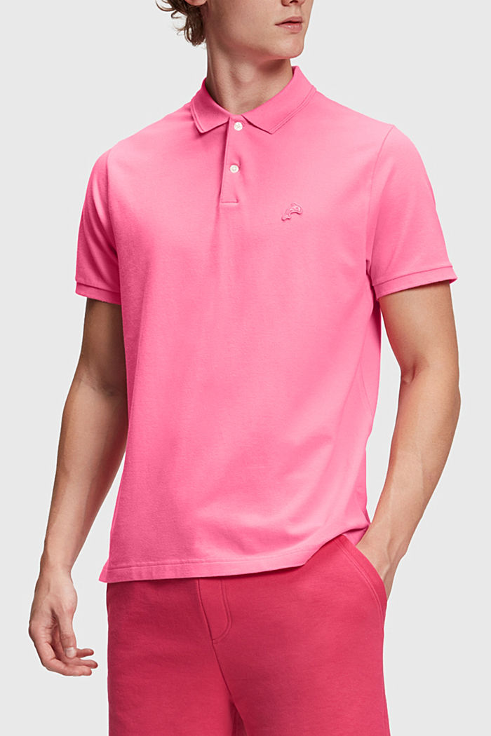Dolphin Tennis Club 經典 Polo 衫, PINK, detail-asia image number 0