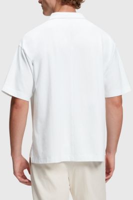 Dolphin Tennis Club 鬆身 Polo 衫, 白色, detail-asia image number 1