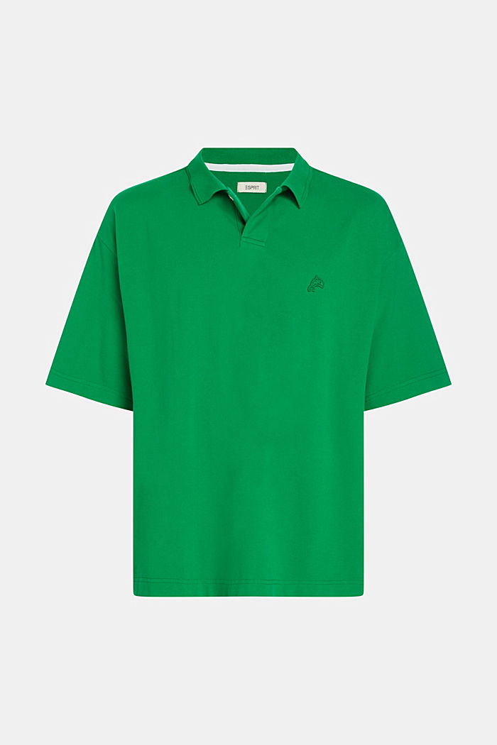 Dolphin Tennis Club 鬆身 Polo 衫, GREEN, detail-asia image number 4