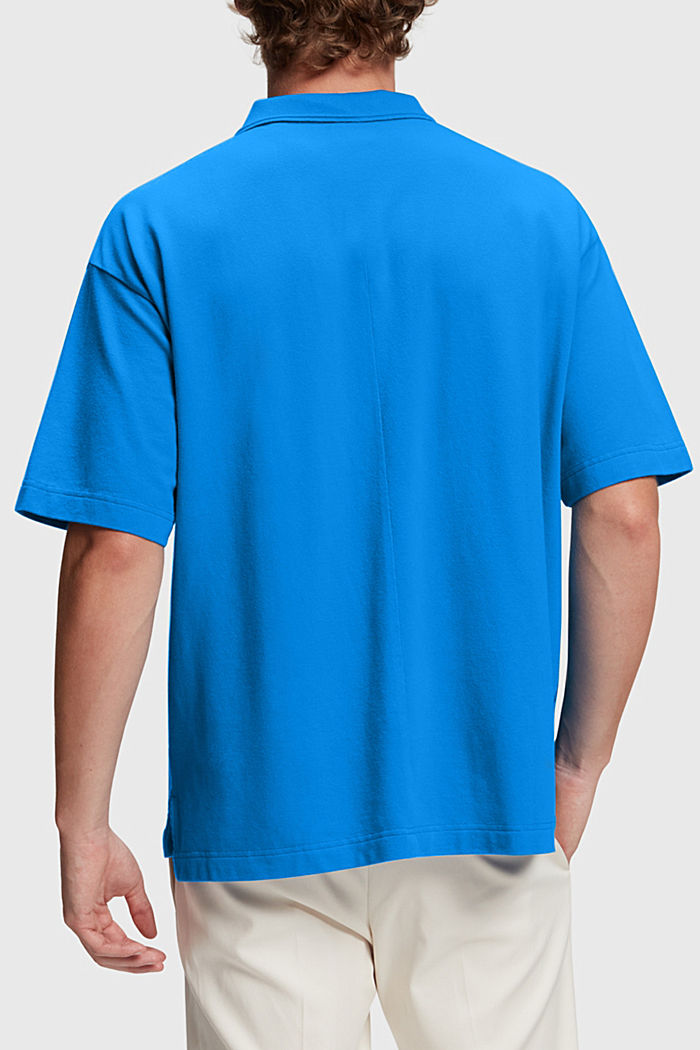 Dolphin Tennis Club 鬆身 Polo 衫, BLUE, detail-asia image number 1