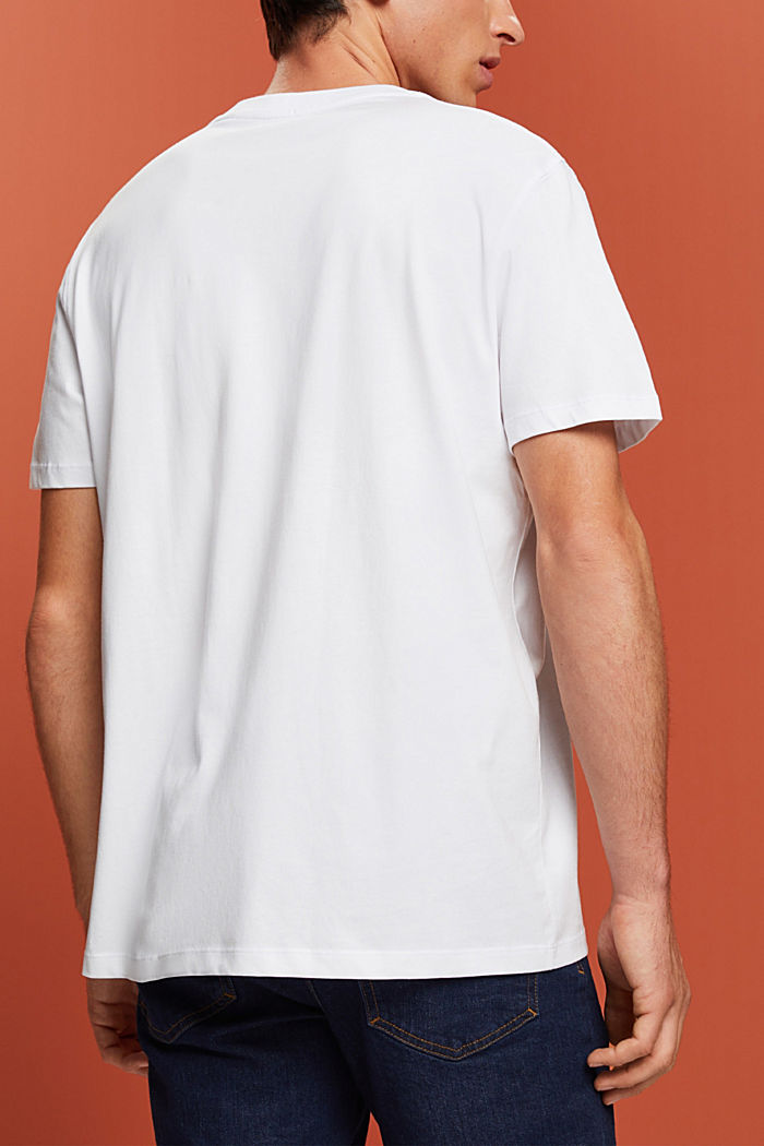 純棉LOGO標誌T恤, 白色, detail-asia image number 3
