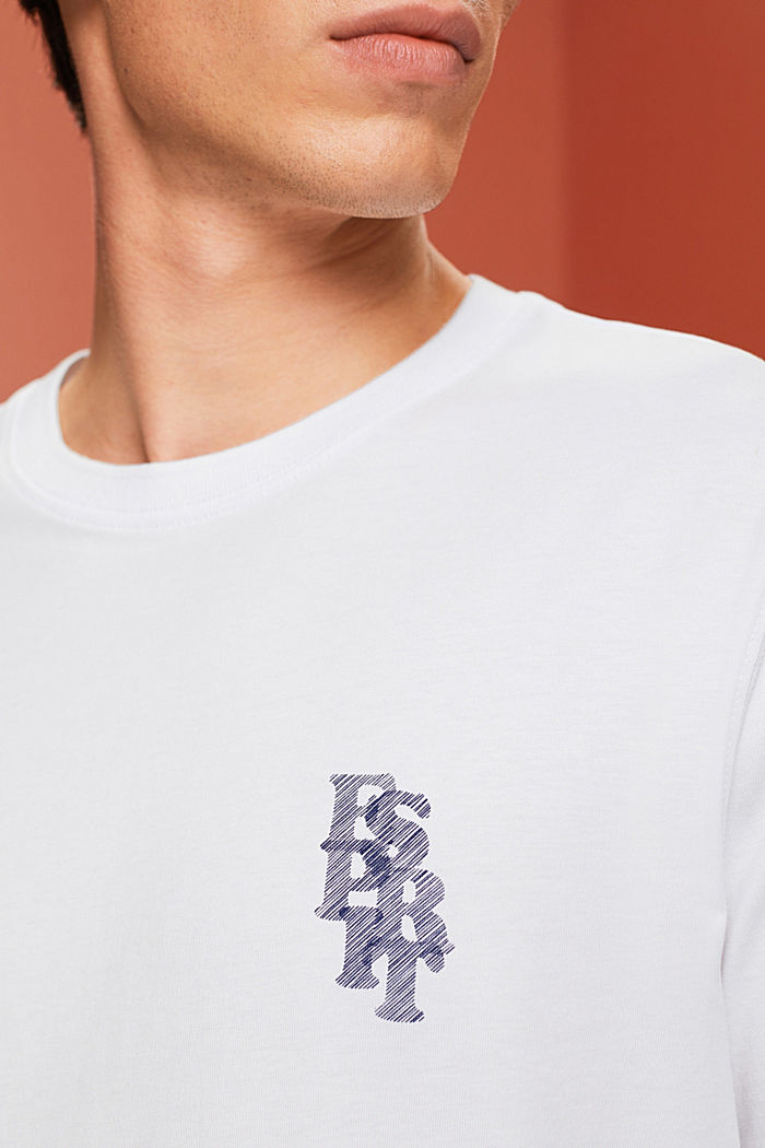 純棉LOGO標誌T恤, 白色, detail-asia image number 2