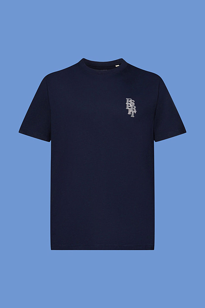 純棉LOGO標誌T恤, 海軍藍, detail-asia image number 6