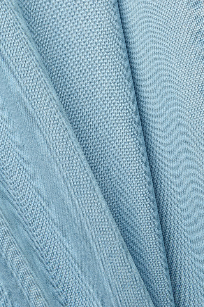 Cropped wide leg trousers, TENCEL™, BLUE LIGHT WASHED, detail-asia image number 6