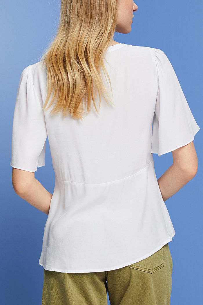 LENZING™ ECOVERO™女裝恤衫上衣, 白色, detail-asia image number 3