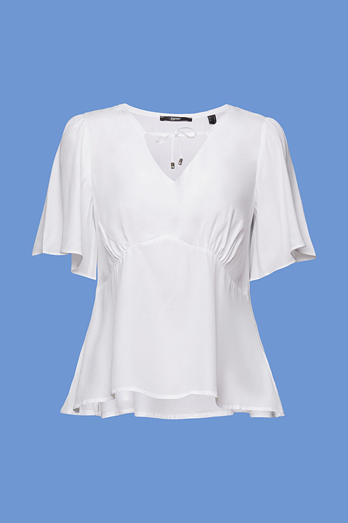 LENZING™ ECOVERO™女裝恤衫上衣, 白色, detail-asia image number 6