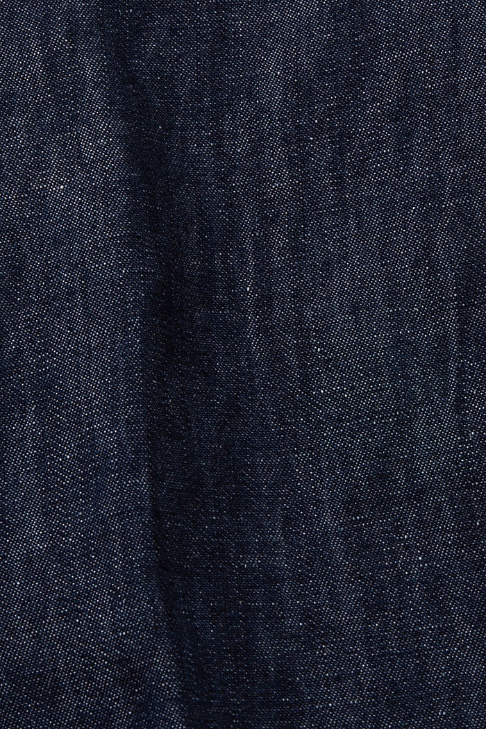 ‌牛仔外觀卡其短褲, 藍黑色, detail-asia image number 6