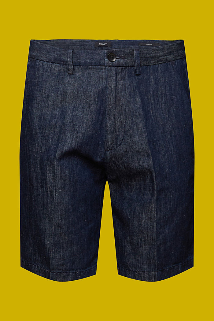 Chino shorts in a jeans look, BLUE BLACK, detail-asia image number 7