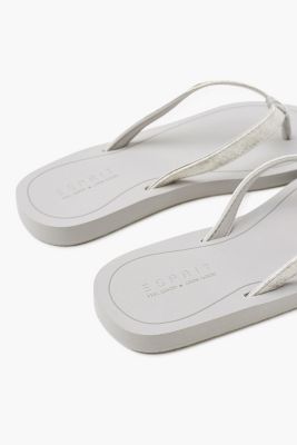 Esprit - Slip slops with straps in an antique finish at our Online Shop