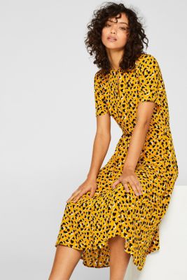 freida animal midi dress