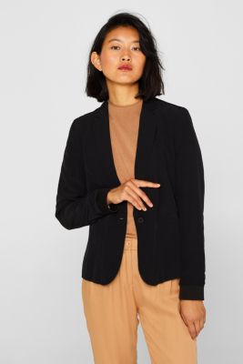 Esprit Blazer with jersey sleeve cuffs at our Online Shop