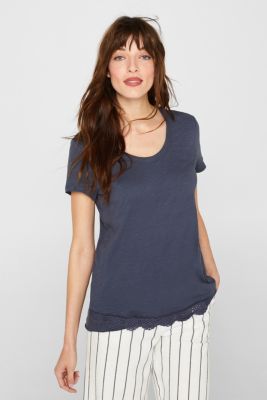 Esprit SlubShirt mit Organic Cotton, 100 Baumwolle im Online Shop