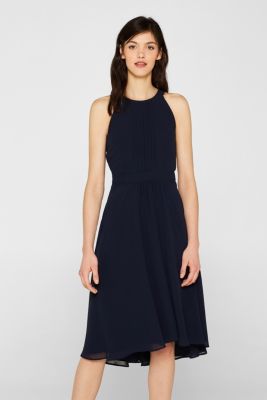 Esprit ChiffonKleid mit amerikanischer Schulter im Online Shop kaufen
