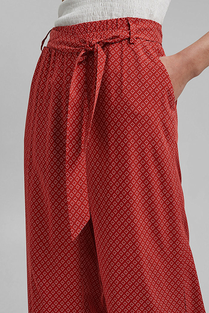 Pantaloni stampati con gamba larga, TERRACOTTA, detail image number 2