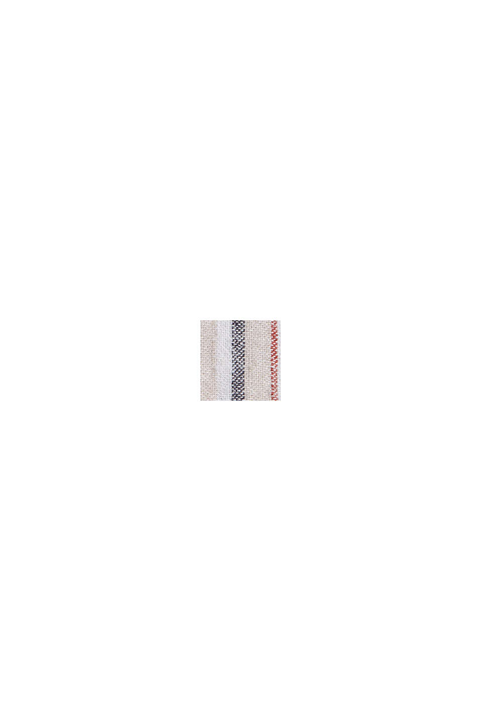 Van een linnenmix: short met elastische band, OFF WHITE, swatch