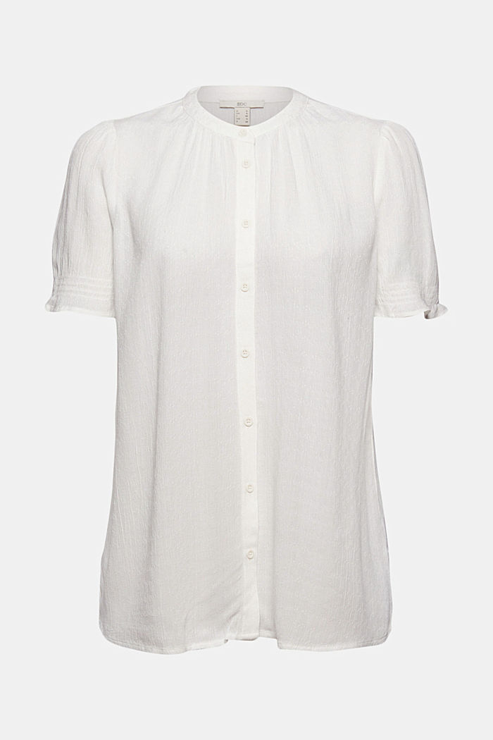 Blusa con LENZING™ ECOVERO™, OFF WHITE, detail image number 5