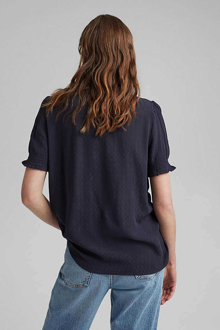 Blusa con LENZING™ ECOVERO™, NAVY, detail image number 3