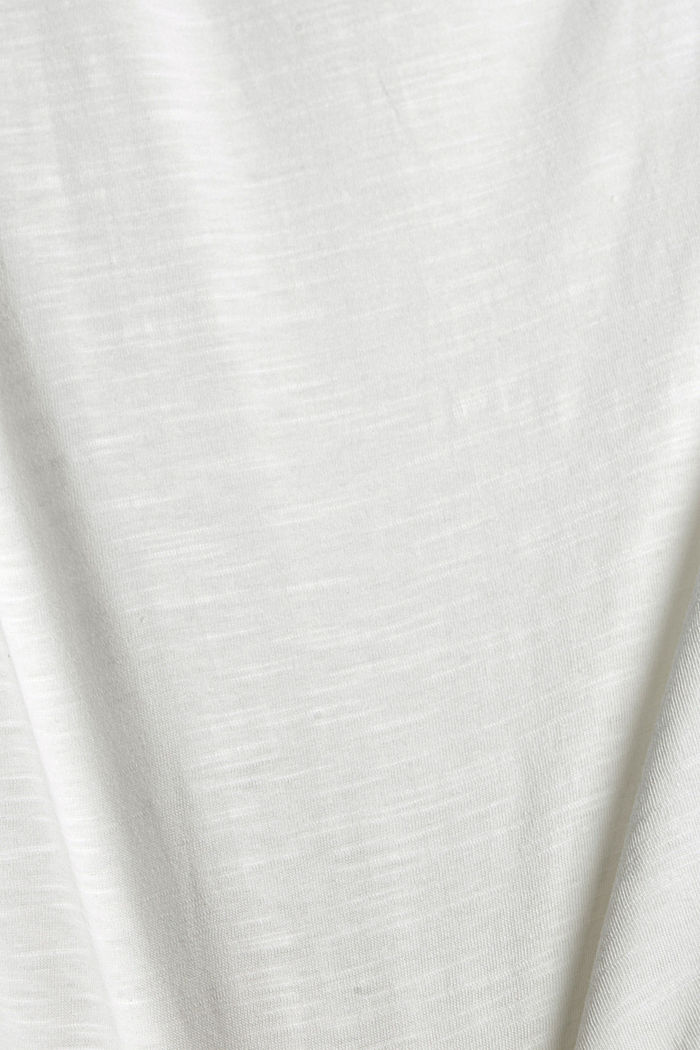 Top de tirantes con nudos, algodón ecológico, OFF WHITE, detail image number 4