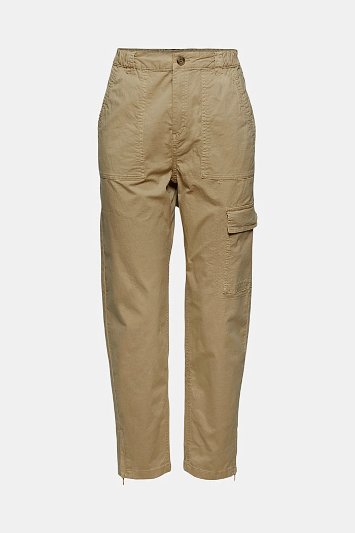 Pantalon cargo à détail zippé