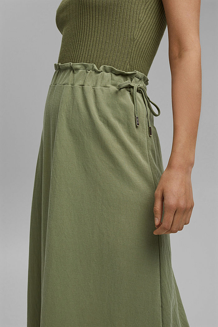 Gonna maxi in jersey con LENZING™ ECOVERO™, LIGHT KHAKI, detail image number 2