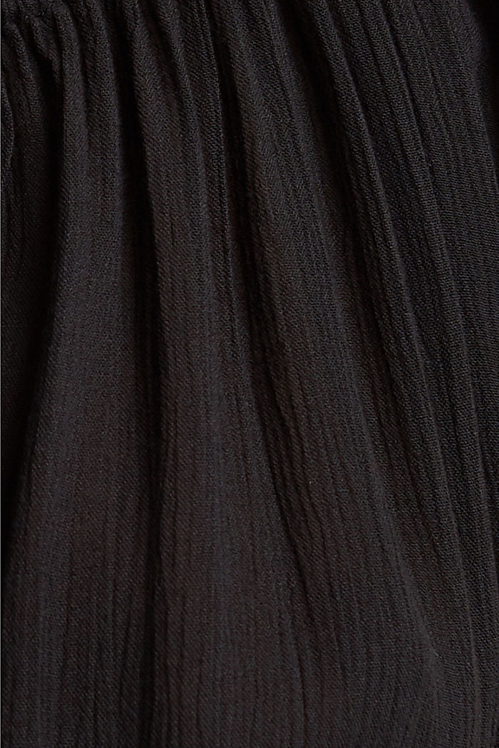 Maxivestido con efecto arrugado en LENZING™ ECOVERO™, BLACK, detail image number 4