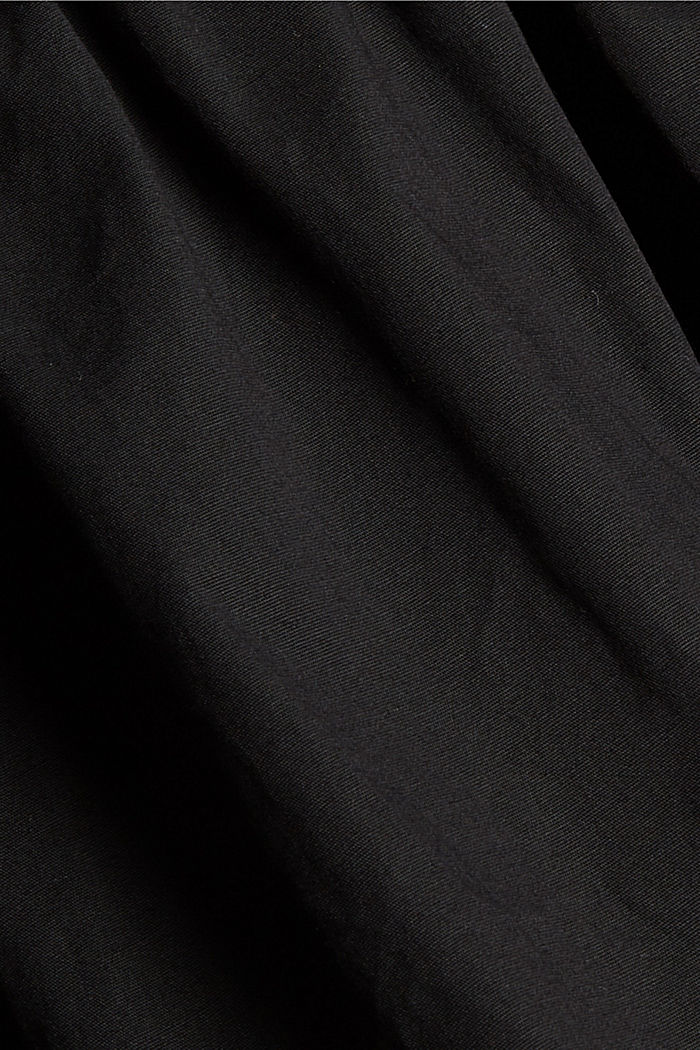 Popeline-Midikleid aus Organic Cotton, BLACK, detail image number 4