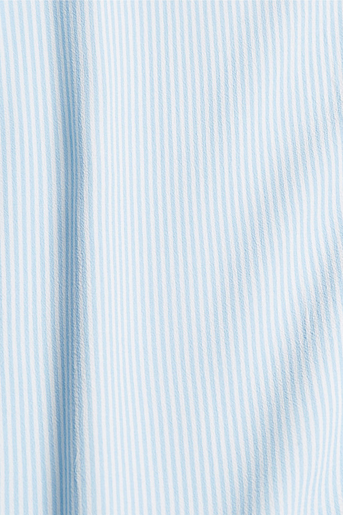 Raidallinen kreppipusero, jossa LENZING™ ECOVERO™ -materiaalia, LIGHT BLUE, detail image number 4