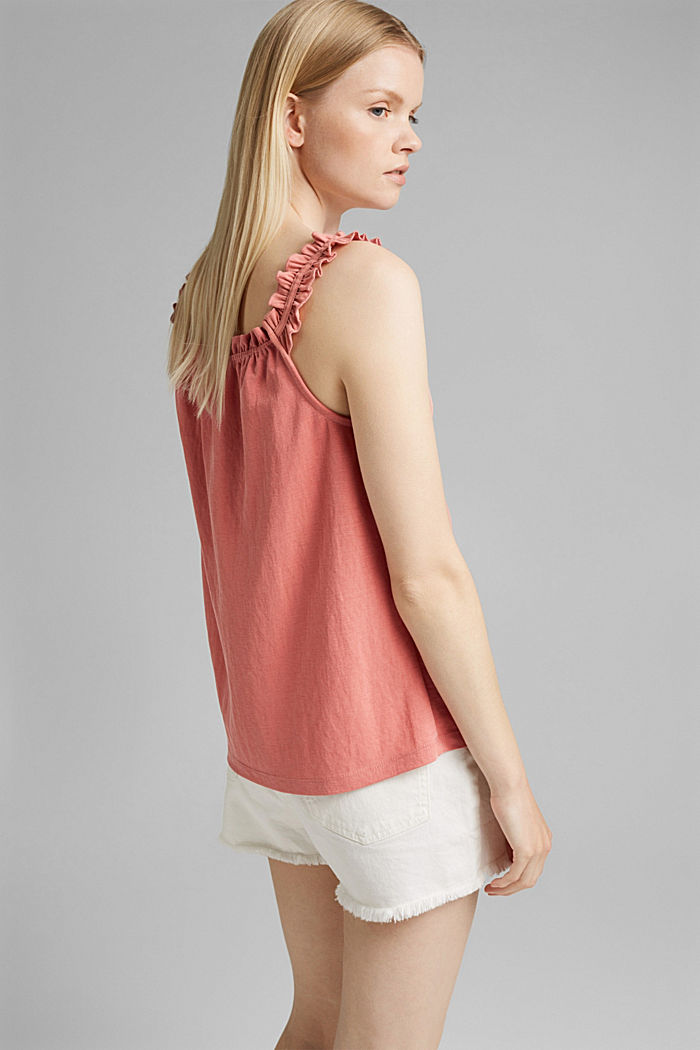 Top in jersey con ruches, LENZING™ ECOVERO™, BLUSH, detail image number 3