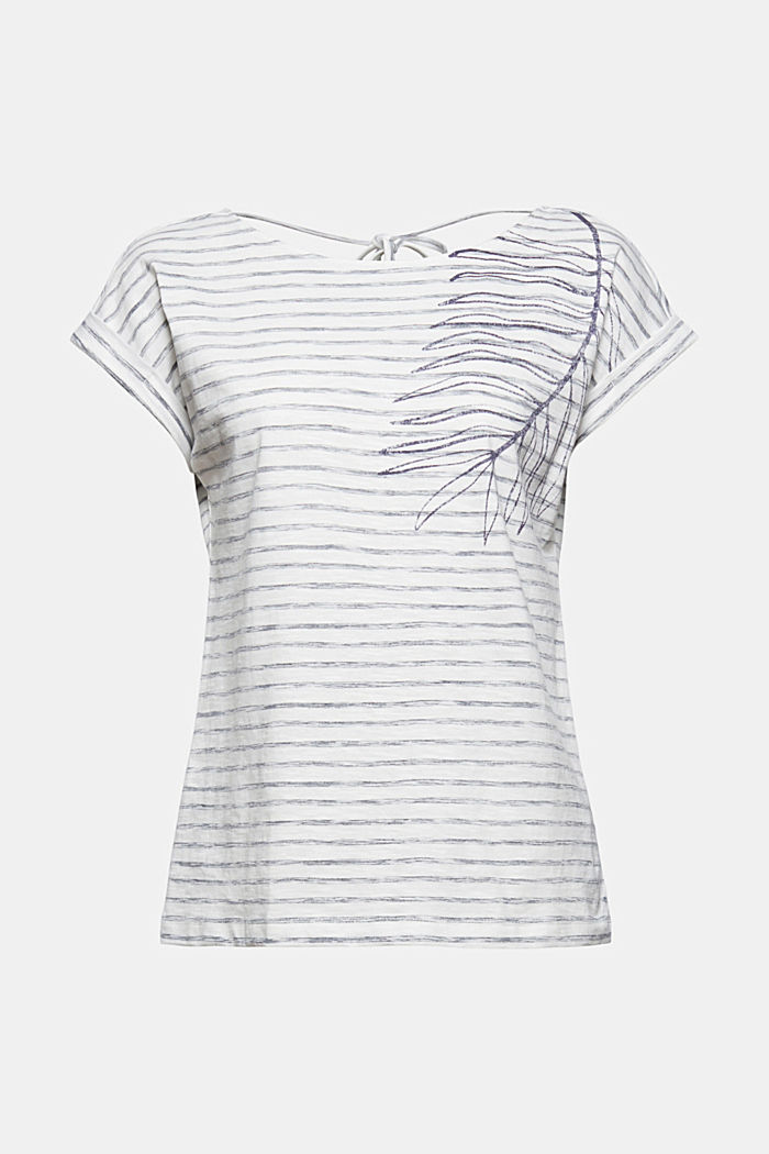 T-shirt met print, 100% organic cotton, OFF WHITE, detail image number 6