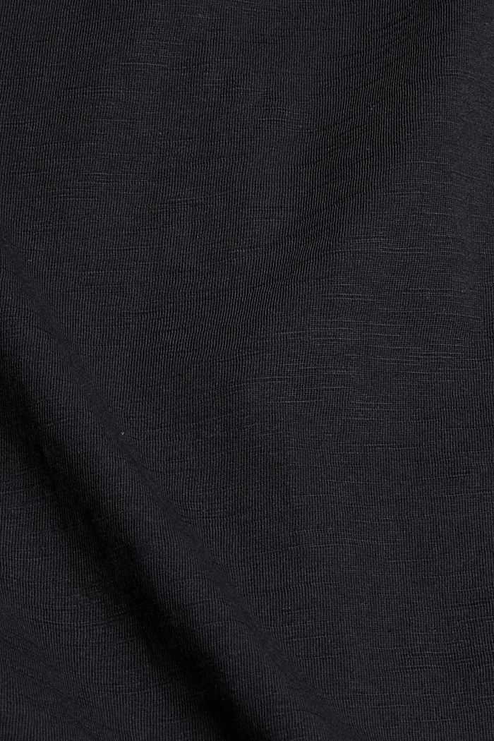 T-Shirt aus 100% Bio-Baumwolle, BLACK, detail image number 4