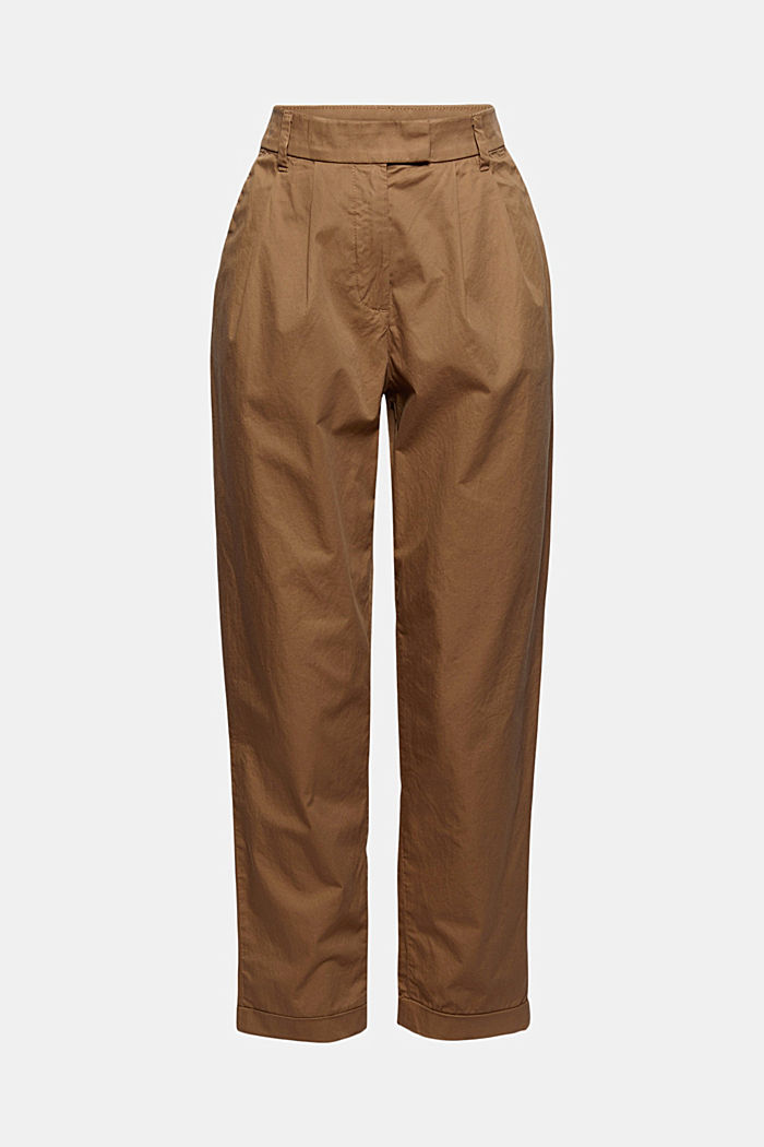 Ankle-length chinos made from 100% cotton