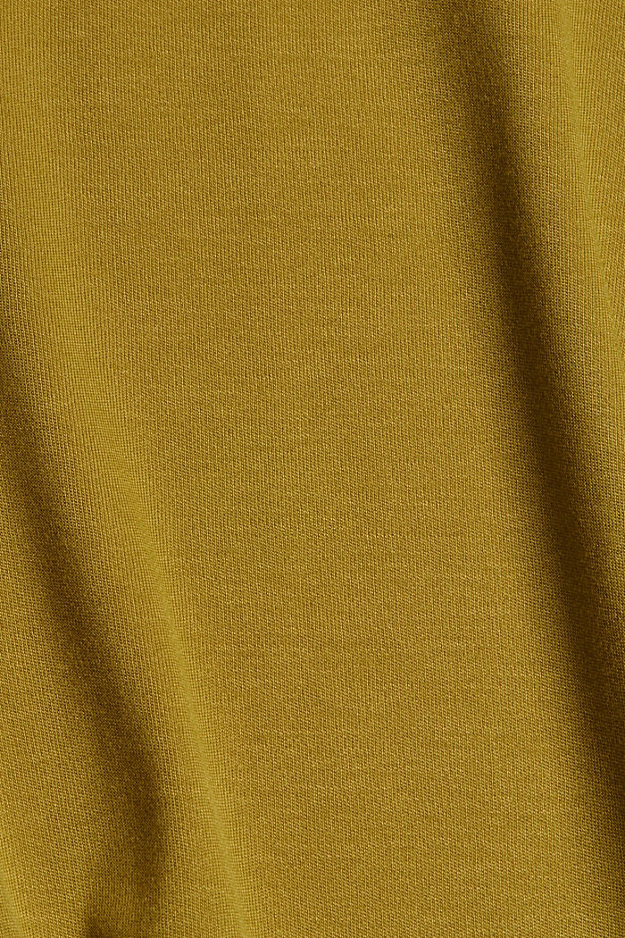 In TENCEL™: gonna midi in jersey, OLIVE, detail image number 4