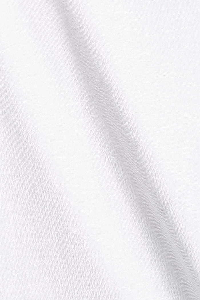 Cotone biologico/TENCEL™: t-shirt con stampa, WHITE, detail image number 4