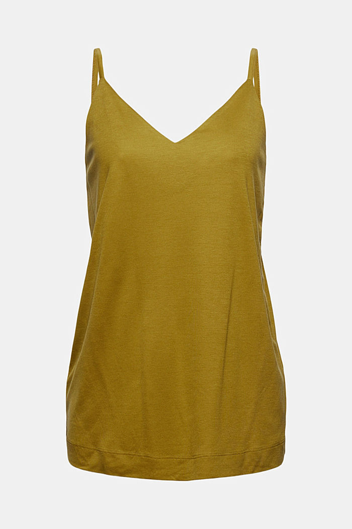 Made of TENCEL™ lyocell: Top with a back neckline