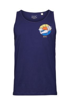 EDC Débardeur à imprimé, 100 % coton
