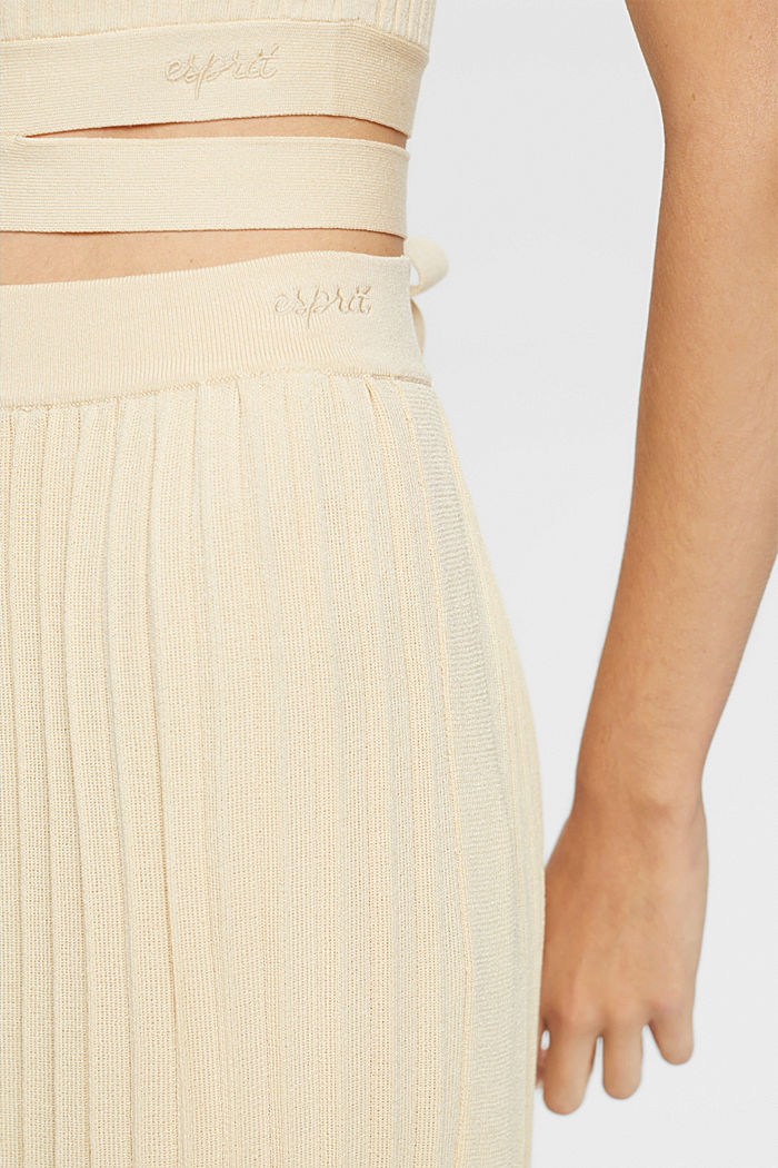 Pleated midi skirt, SAND, detail-asia image number 2