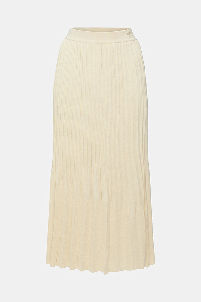 Pleated midi skirt, SAND, detail-asia image number 6