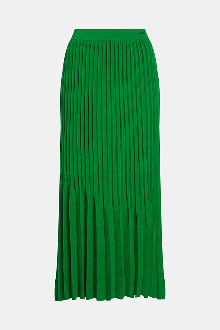 Pretty Pleats 半身中長裙, GREEN, overview