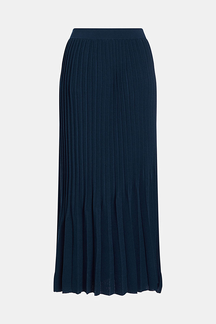 Pretty Pleats Midi Skirt, NAVY, detail image number 5