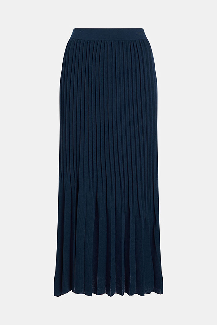 Pretty Pleats Midi Skirt, NAVY, detail image number 4